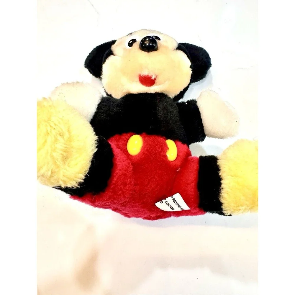 Disney Mickey Mouse Vintage Plush Stuffed Animal Red Shorts 9 Inch Retro‎ Toy